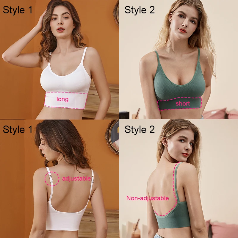 Top Women Seamless Bralette Sexy Crop Top Women\'s Underwear Seamless Strap Tube Top Sensual Lingerie Woman Beautiful Back Bra