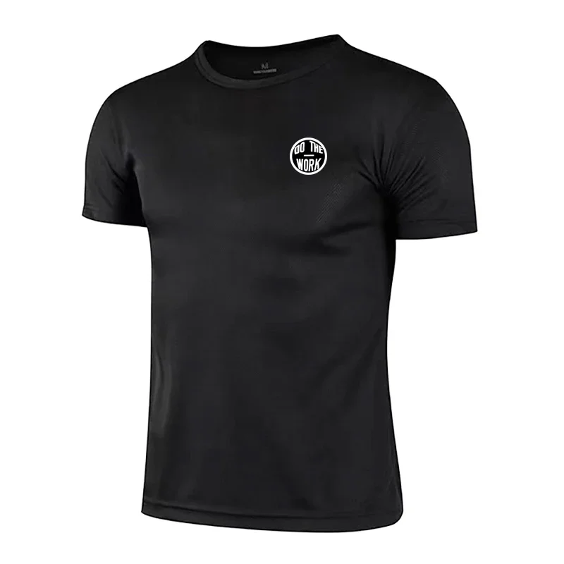 New Hot Sale Mesh Breathable Summer Men's Casual O-neck Slim Fit Printed Bodybuilding Fitness T-shirt Multiple colors available