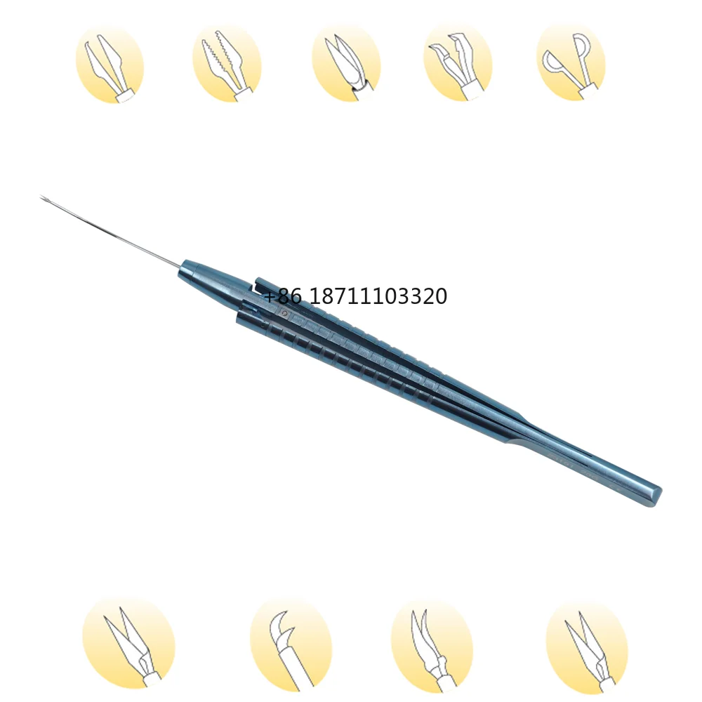 23G Titanium Alloy Capsulorhexis Forceps Tweezer for Ophthalmic Surgical Instrument