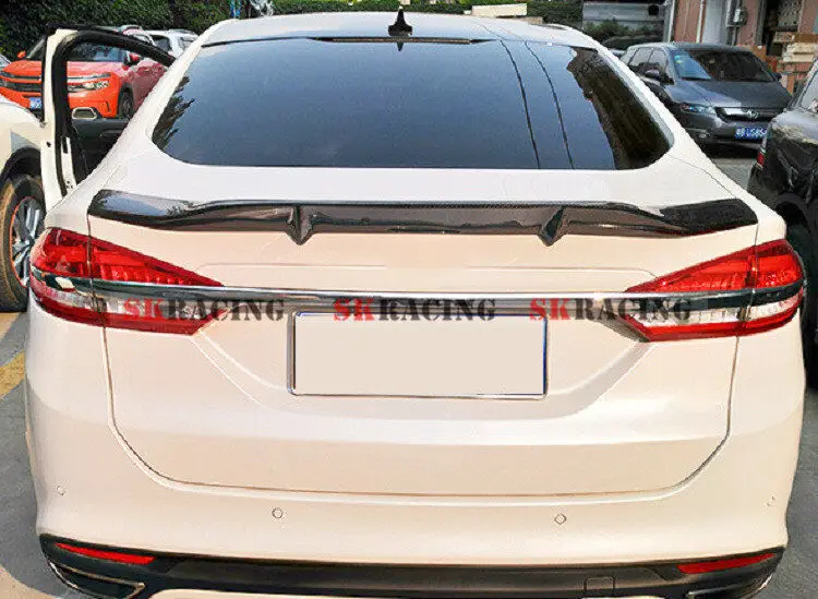 Glossy Black Rear Trunk Spoiler Tail Lip Wing Fits For Ford Mondeo Fusion 2013-2020 Body Kit Car Accessories Exterior Parts Trim