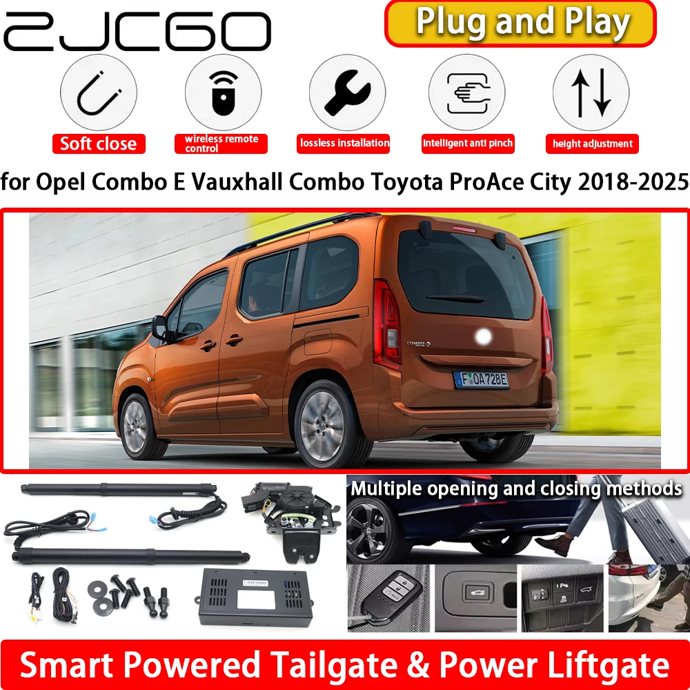 

for Opel Combo E Vauxhall Combo Toyota ProAce City 2018-2025 Automatic Electric Powered Tailgate Power Liftgate Tail Gate Lift