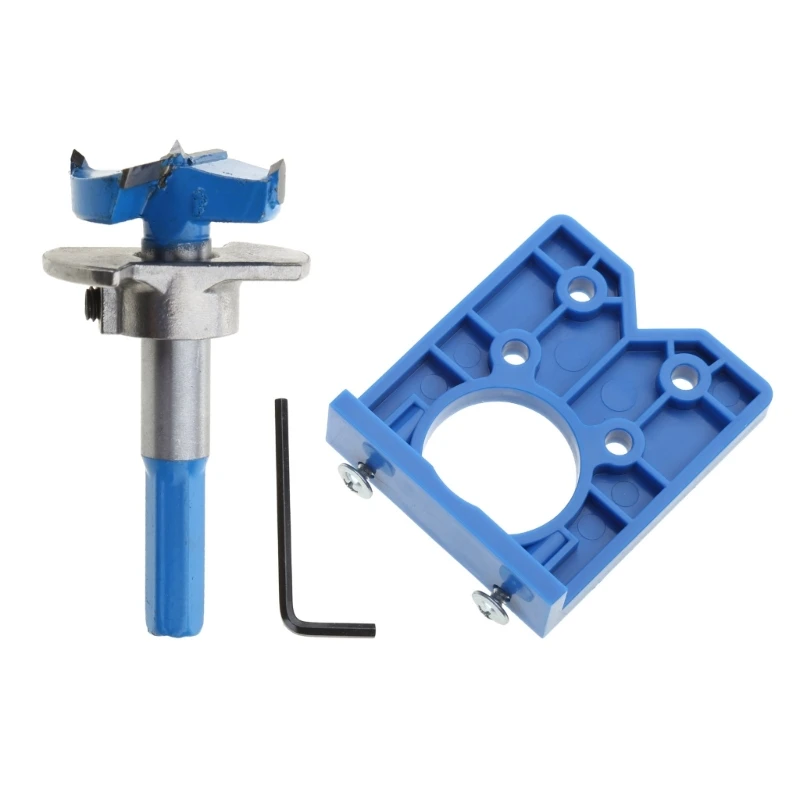 35mm Concealed Hinge Drilling Jig with Drill Guide Forstner Bit Kits for Cabinet