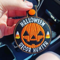 Halloween Decor Hunter Classic Pumpkin Keychain