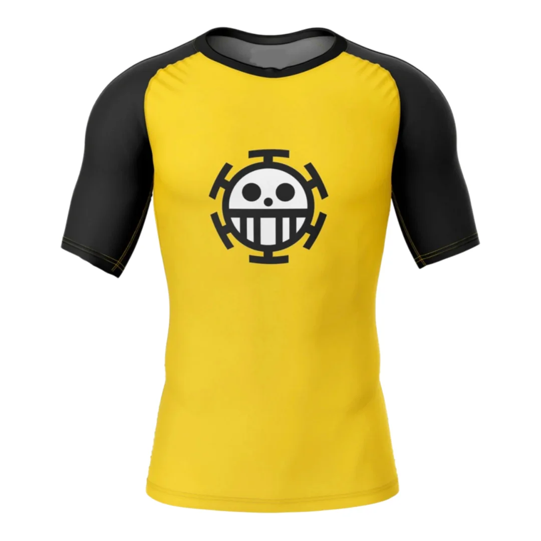 2026 Summer One Piece Retro Cosplay T-shirt Men's Oversized 3D Printed Short-sleeved Family Unisex Children's Sports Shirt