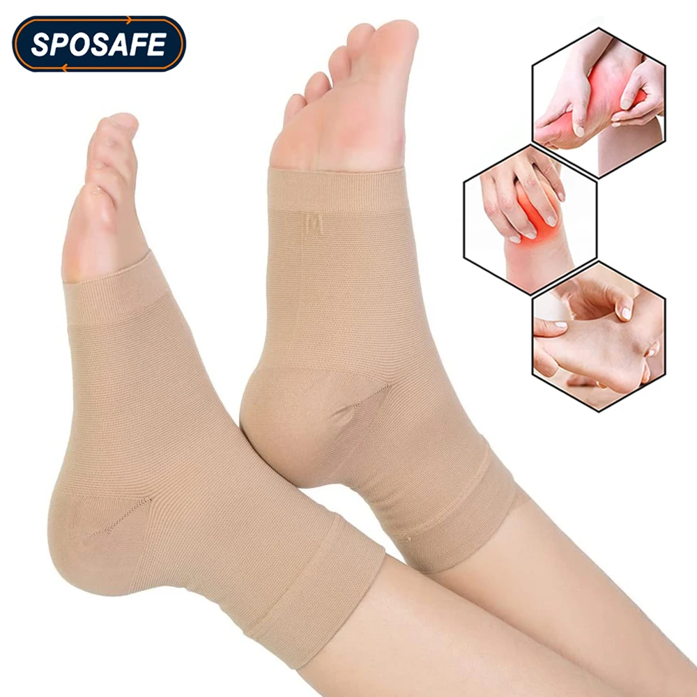 1Pair Plantar Fasciitis Ankle Socks 20-30mmHg Foot Compression Sock for Arch Support,Injury Recovery,Eases Swelling,Pain Relief