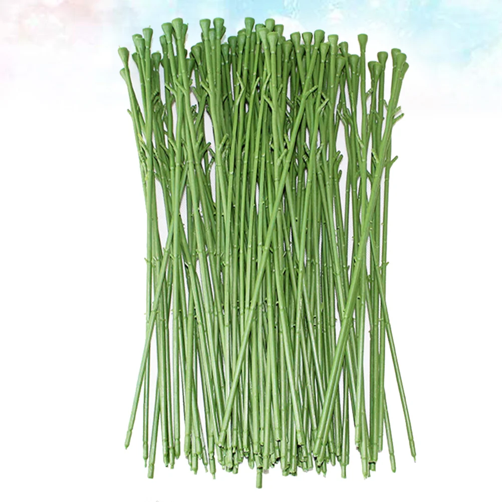 50 Pcs Stalks for Artificial Flower Heads Florist Craft Project Accessories Stem Wire