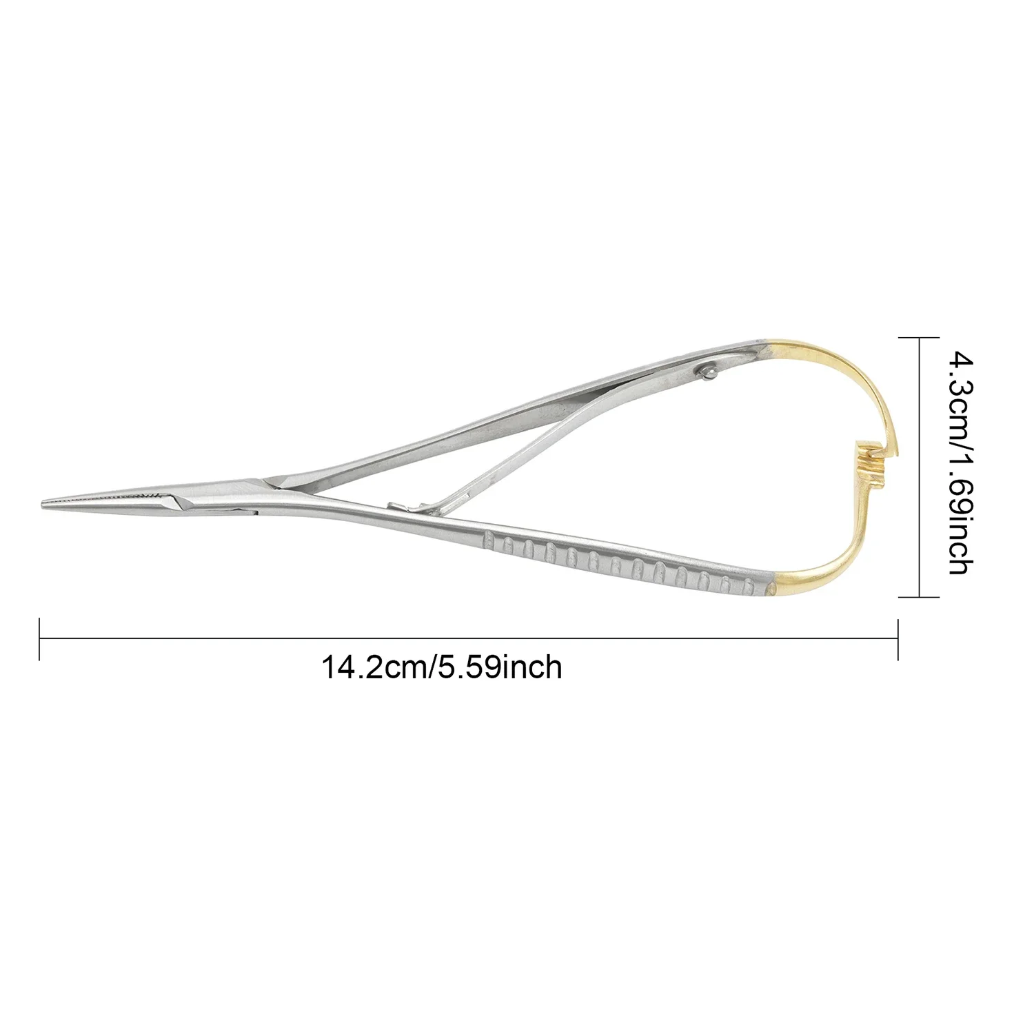 Dental Needle Holder Tweezers Orthodontic Instrument Dentistry Product Stainless Steel Mathieu Needle Holder 1pcs