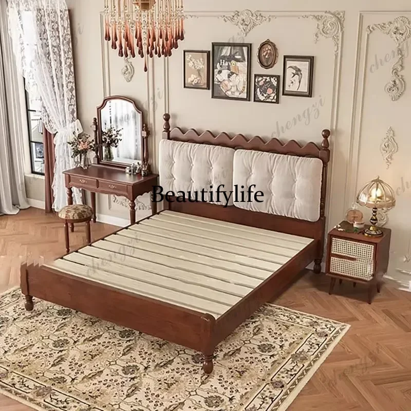 DD Headboard Decoration Double Bed Frame Comforter Single King Size Bed Full Size Bases Bedframe Lit 2 Personnes Home Furniture