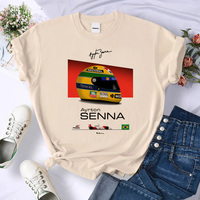 Ayrton Senna tshirt teen hip hop anime Pop Culture graphic Digital Retro top tees graphic Gothic hip hop 2000s Pop Culture Y2k