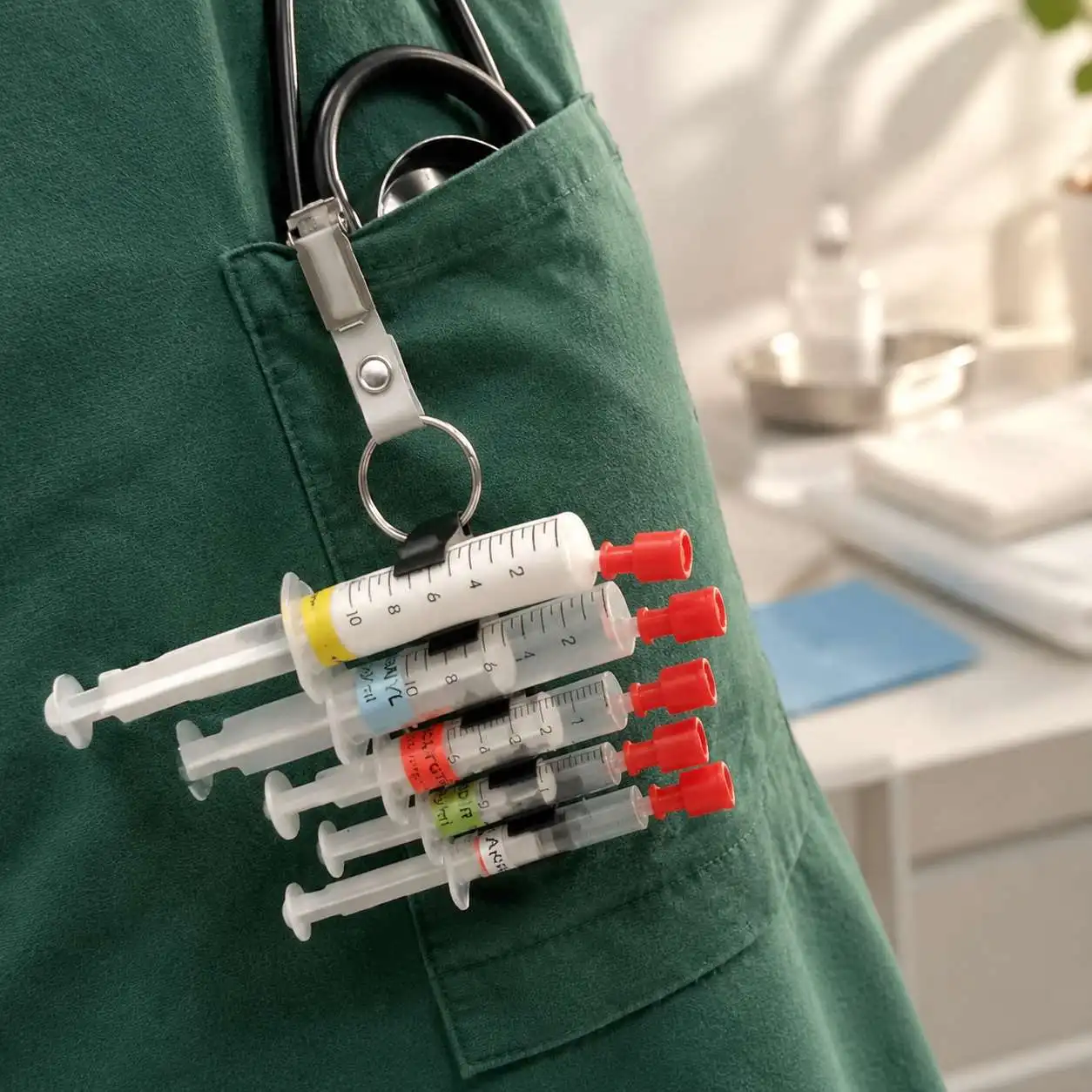 Tragbarer Spritzenhalter für die Hosentasche, kompakter Aufbewahrungsständer für Injektionswerkzeuge, für den täglichen Einsatz im Freien. – Detail 11