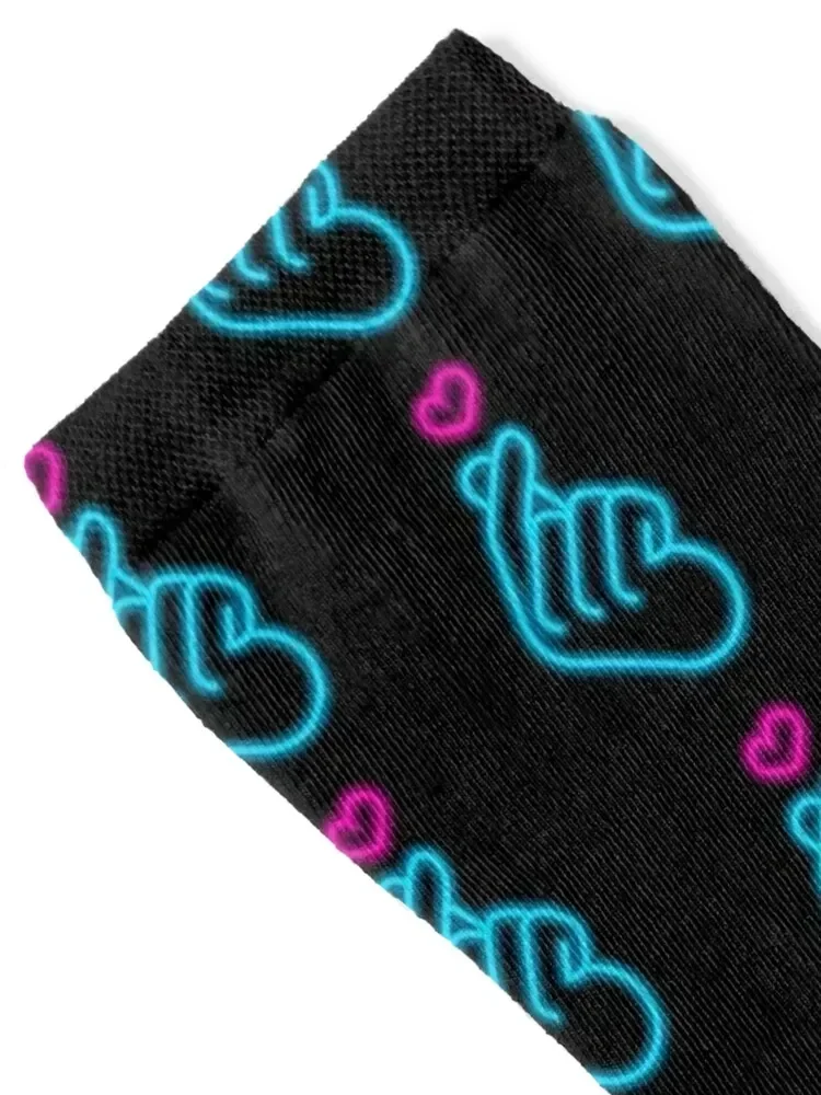 K-Pop K-Drama Korean Heart Hand Symbol Fangirl Fanboy Graphic Socks Christmas gym Socks Women's Men's