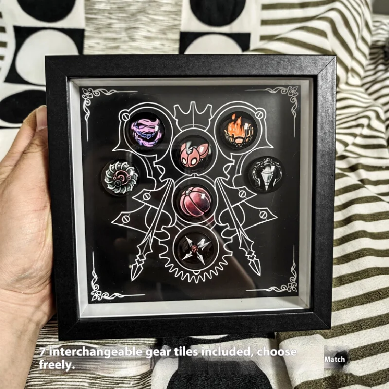 

Gothic Insect Adventure Emblem Collection Magnetic Badge Set with Display Frame Fantasy Game Inspired Fan Merchandise