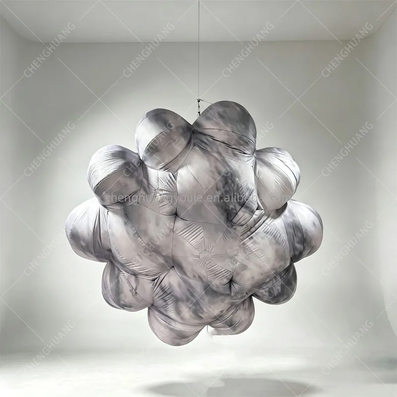 Giant Inflatable Cloud Model Ceiling Suspended Decor, Performance Stage, Bar, Nightclub, Mall Event Display Props