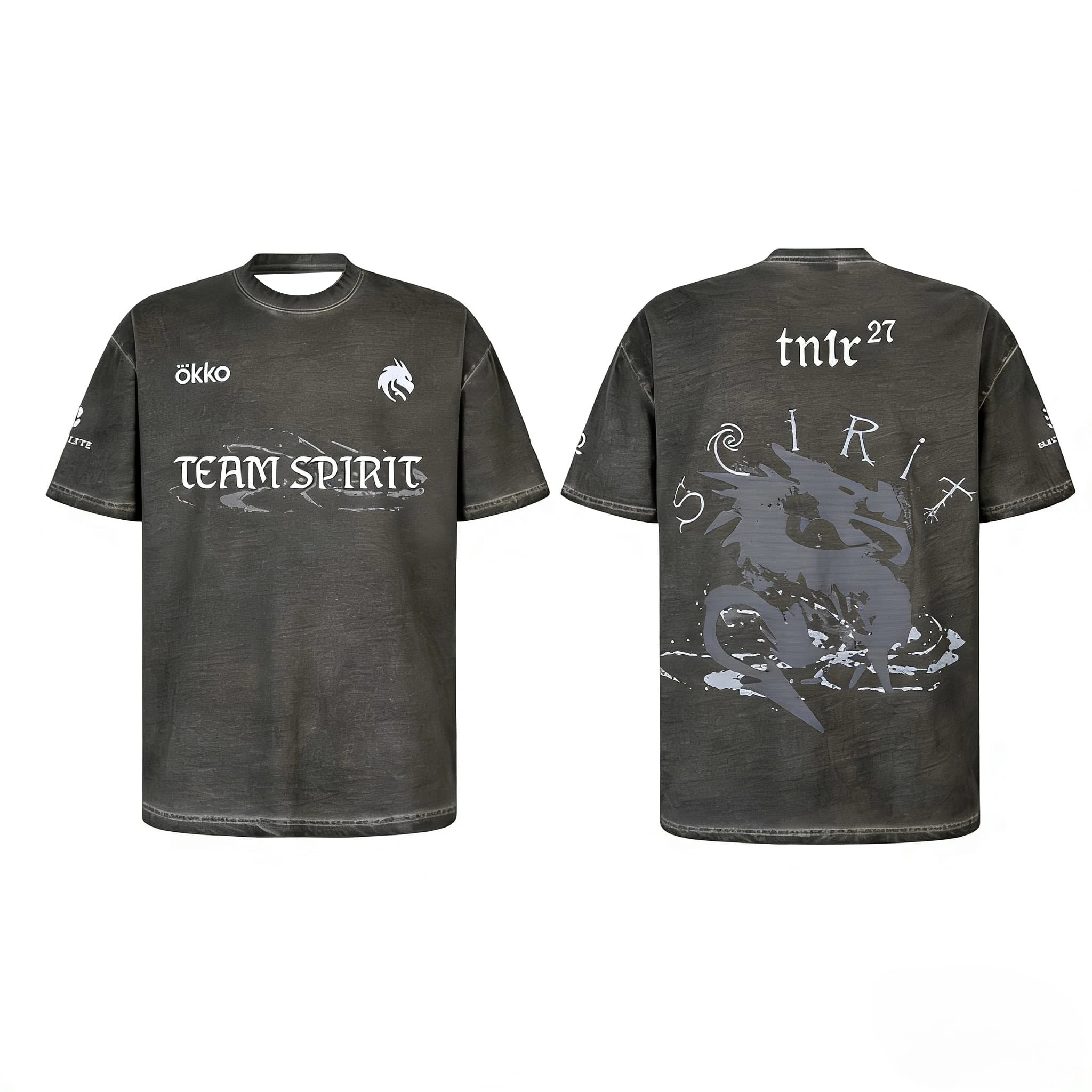 Team Spirit Pro Kits CS2 Esports Club Custom Jersey Donk Damen T-Shirt Unisex T-Shirt Kurzarm Schnelltrocknend Herren T-Shirt – Detail 9