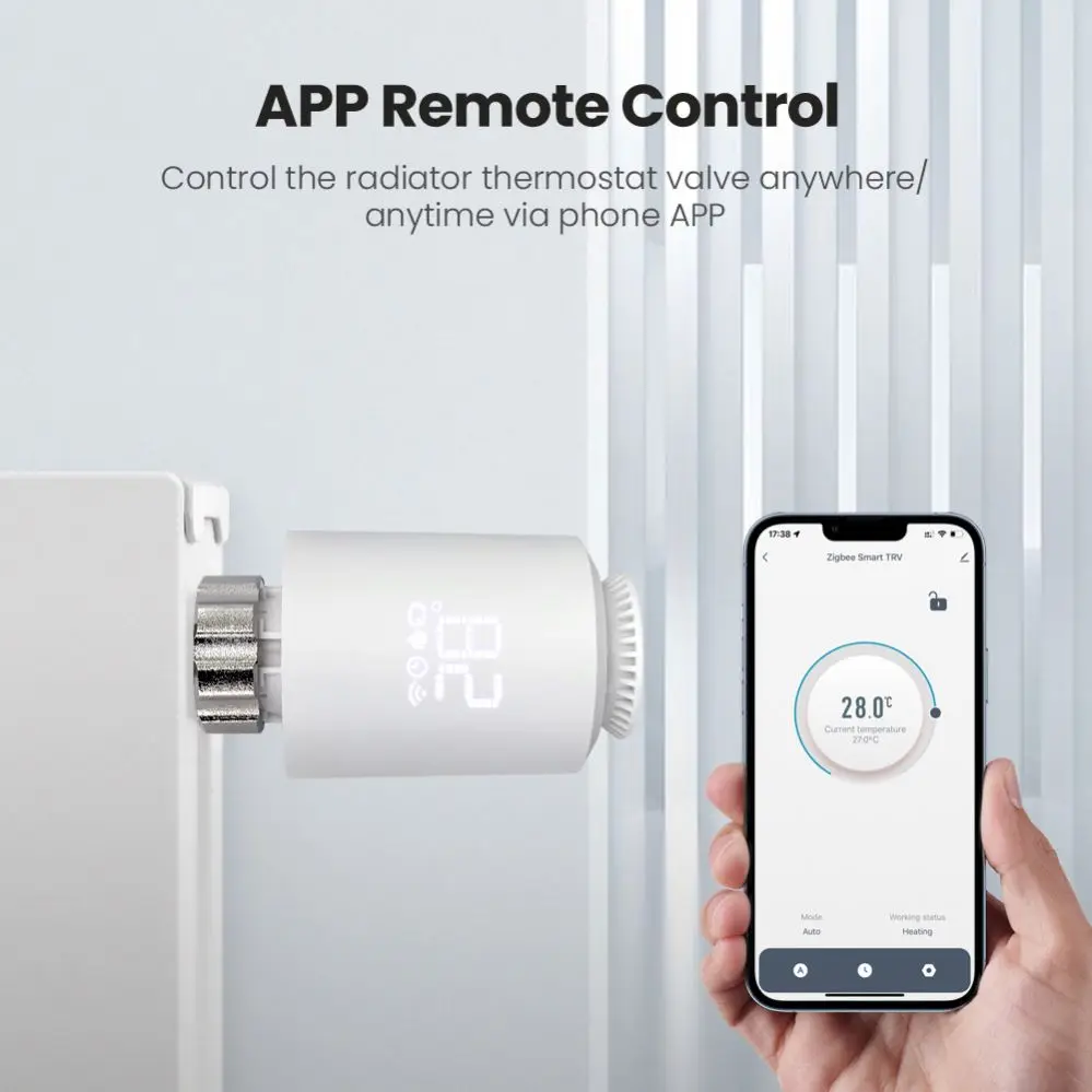 

Уникальный программируемый умный термостат Tuya Zigbee Smart TRV, клапан радиатора, регулятор температуры, работает с Alexa Google Home Alic