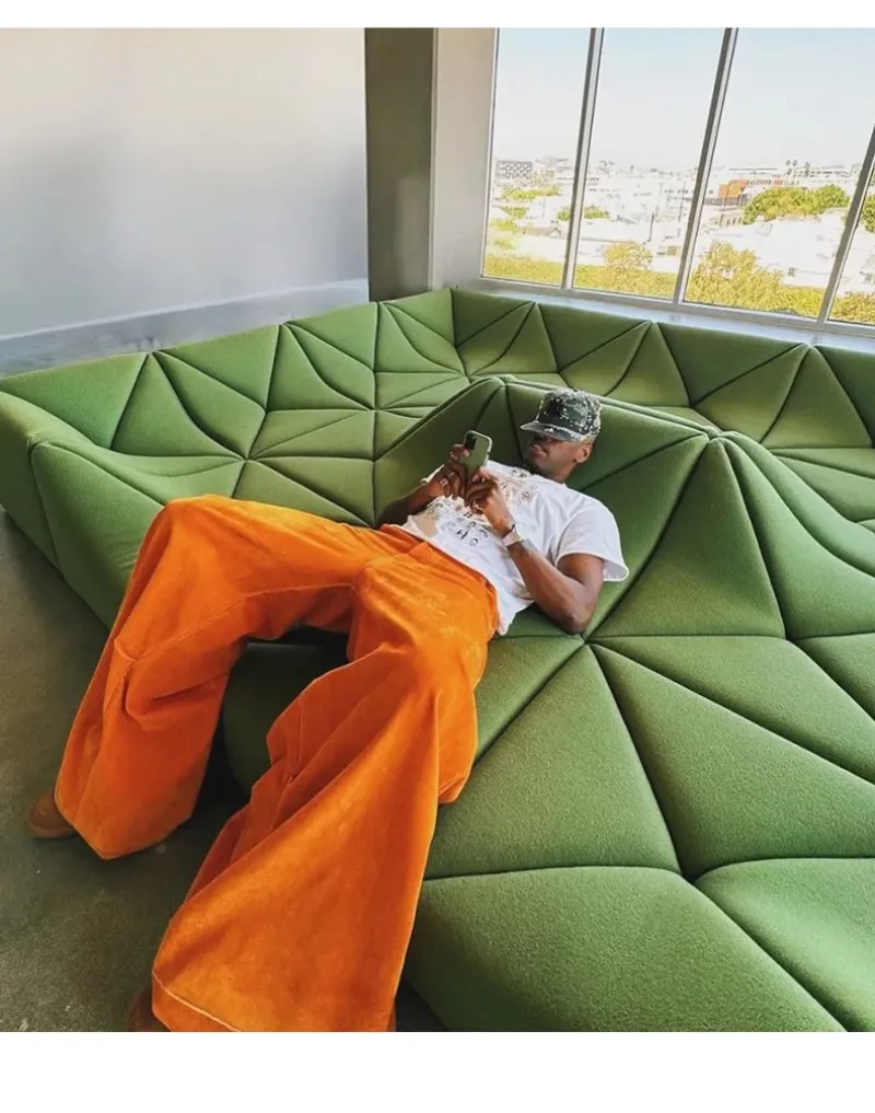 وحدة غرفة المعيشة من القماش الكثبان الرملية، مزيج مجاني من طبقة مسطحة كبيرة #6