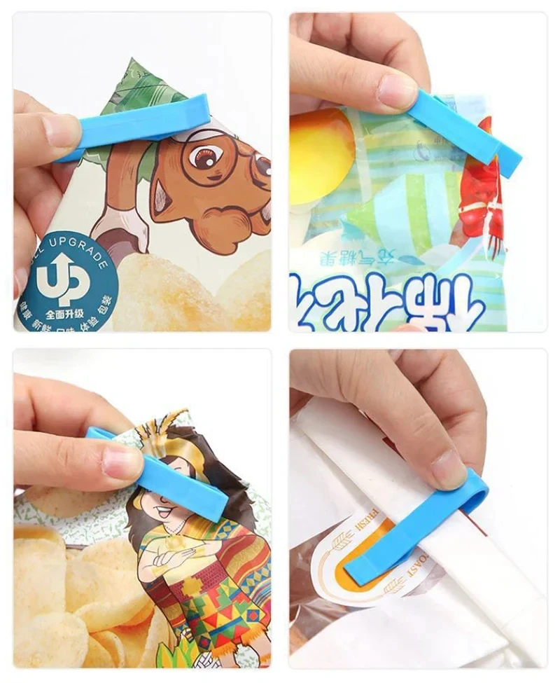 Innovative Mülleimer Klemmen rutschfester Müllbeutelhalter stilvolle Seiten Trennklemmen multifunktionales Werkzeug zum Befestigen von Papierkörben und Versiegeln von Snackbeuteln praktisches Zubehör für Küche Schlafzi – Detail 9