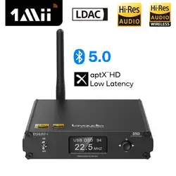 1Mii DS600+ HiFi Bluetooth 5.0 Receiver for Home Stereo LDAC Bluetooth Adapter aptX HD, DAC for Audiophiles