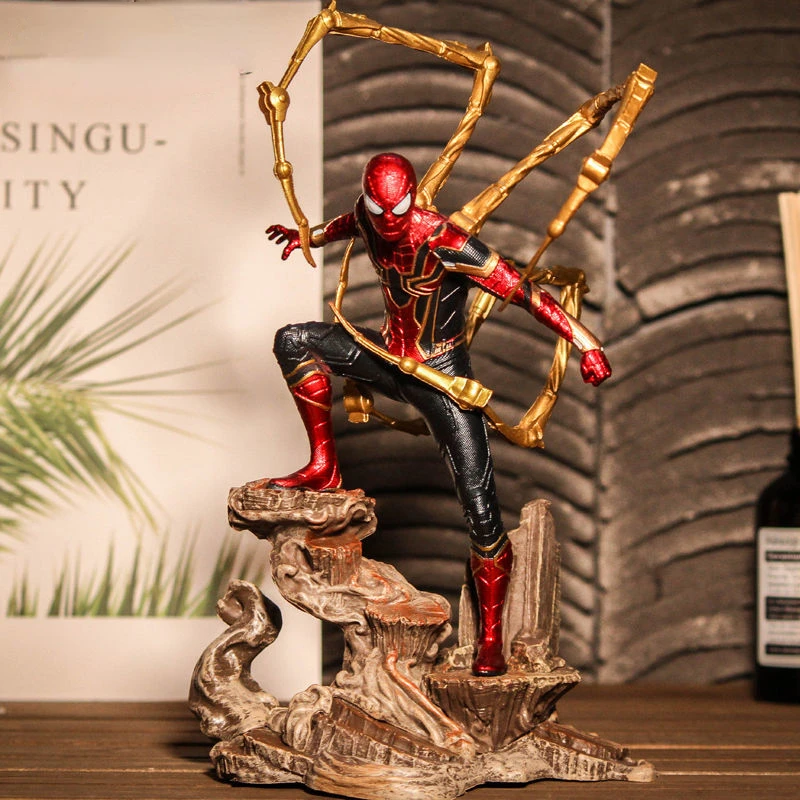 Avengers Heroes Expedition Iron Spider Man Figure Movie Model Trendy Creative Personalized Toy Desktop Ornament Birthday Gift