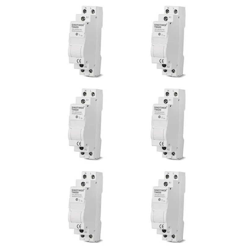 【PARTY  DAY】6X SINOTIMER TM609 Wifi Smart Timer Switch Tuya APP Remote Control Wireless Countdown Time Switch 220V 110V