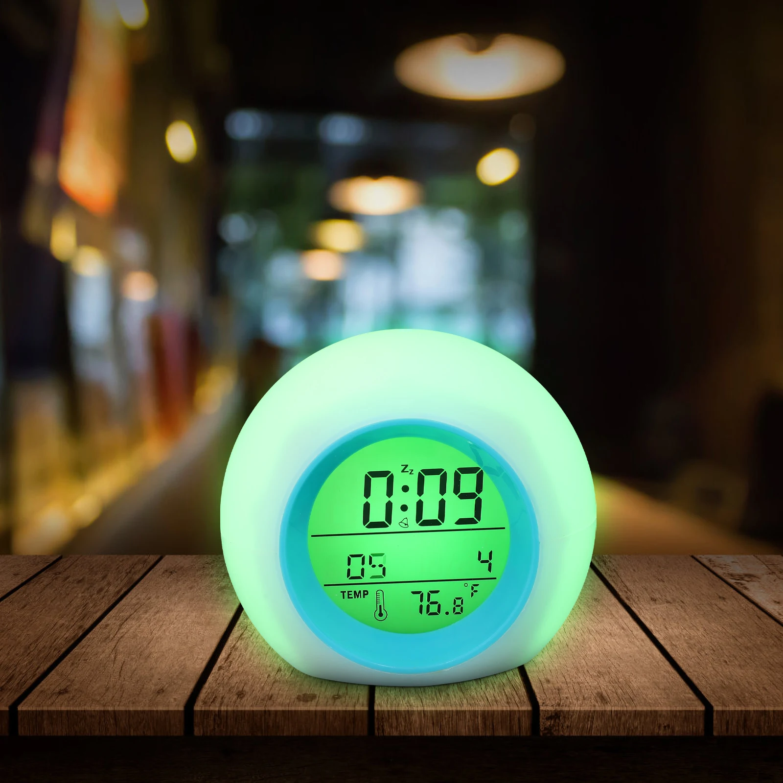 

Sleep Spherical Night Light Alarm Clock for Multi Function Electronic Travel