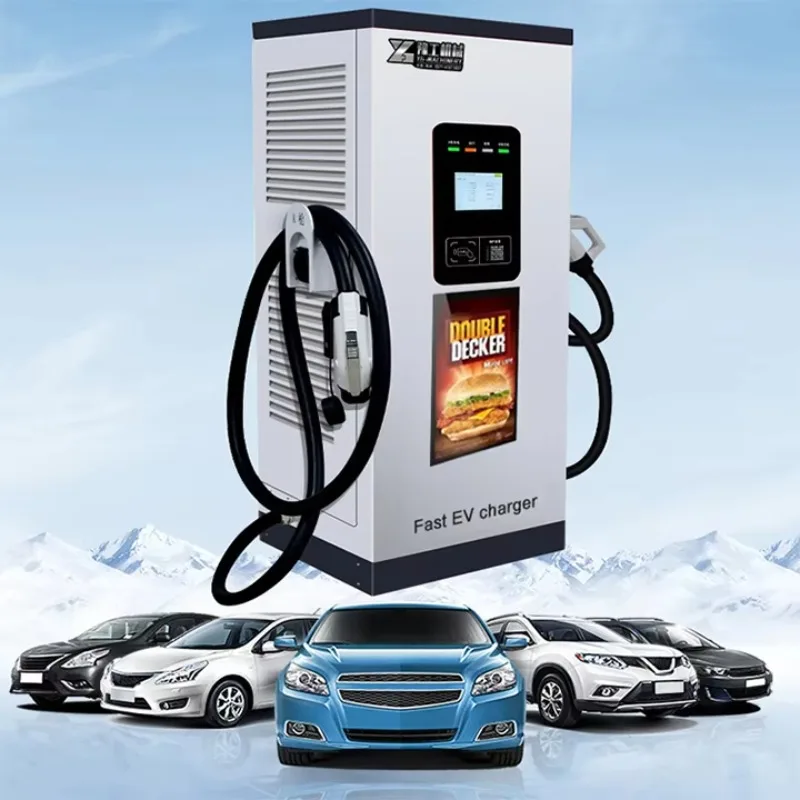 Customized Best Quality 58KW DC EV Charging Pile Ground Mounted For Fitness Centers