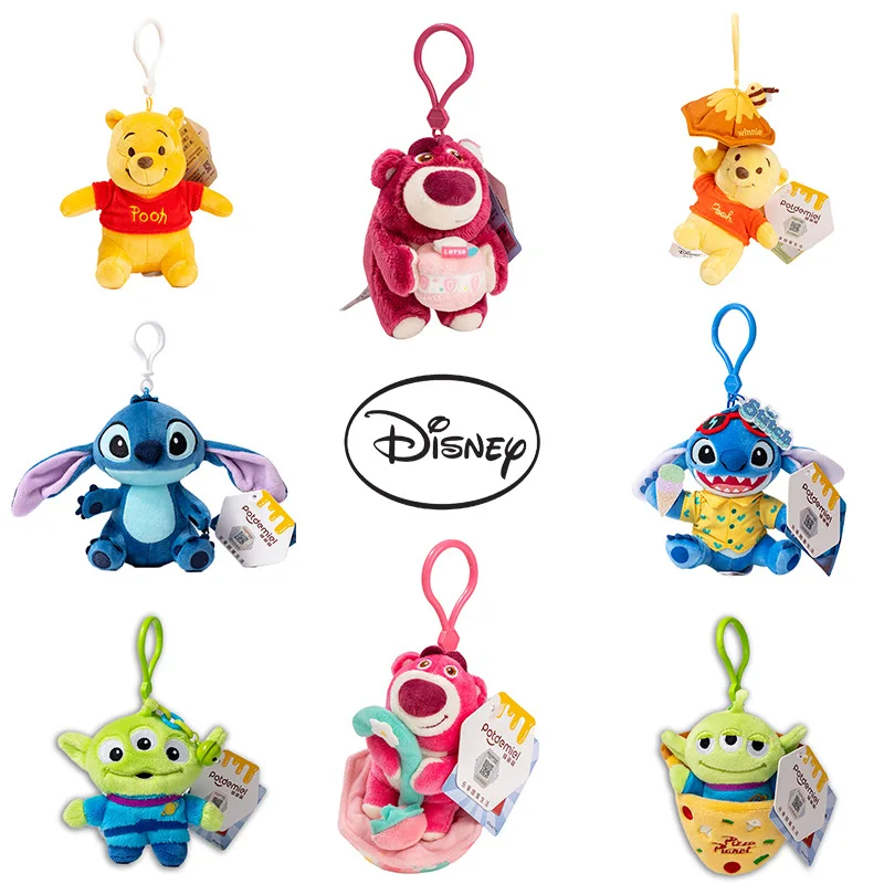 

Оригинальные плюшевые игрушки Диснея Винни, плюшевая игрушка, подвеска, милые брелки, мультяшная эмоциональная кукла, сумка, очаровательные праздничные подарки