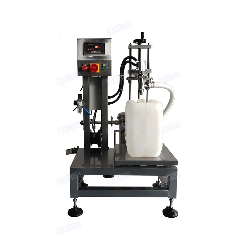 

Factory supplier semi automatic 20kg weighing filling machine filler for olive oil water liquid bottles