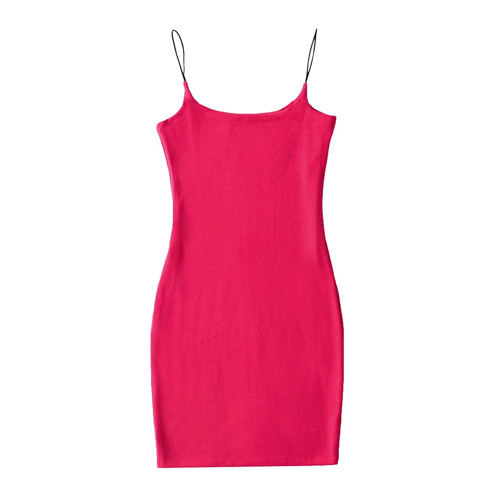 Bodycon Jurken Voor Vrouwen 2022 Zomer Kleding Mini Jurk Elegante Koreaanse Mode Roze Jurk Vintage Strand Cami Jurken Gebreide