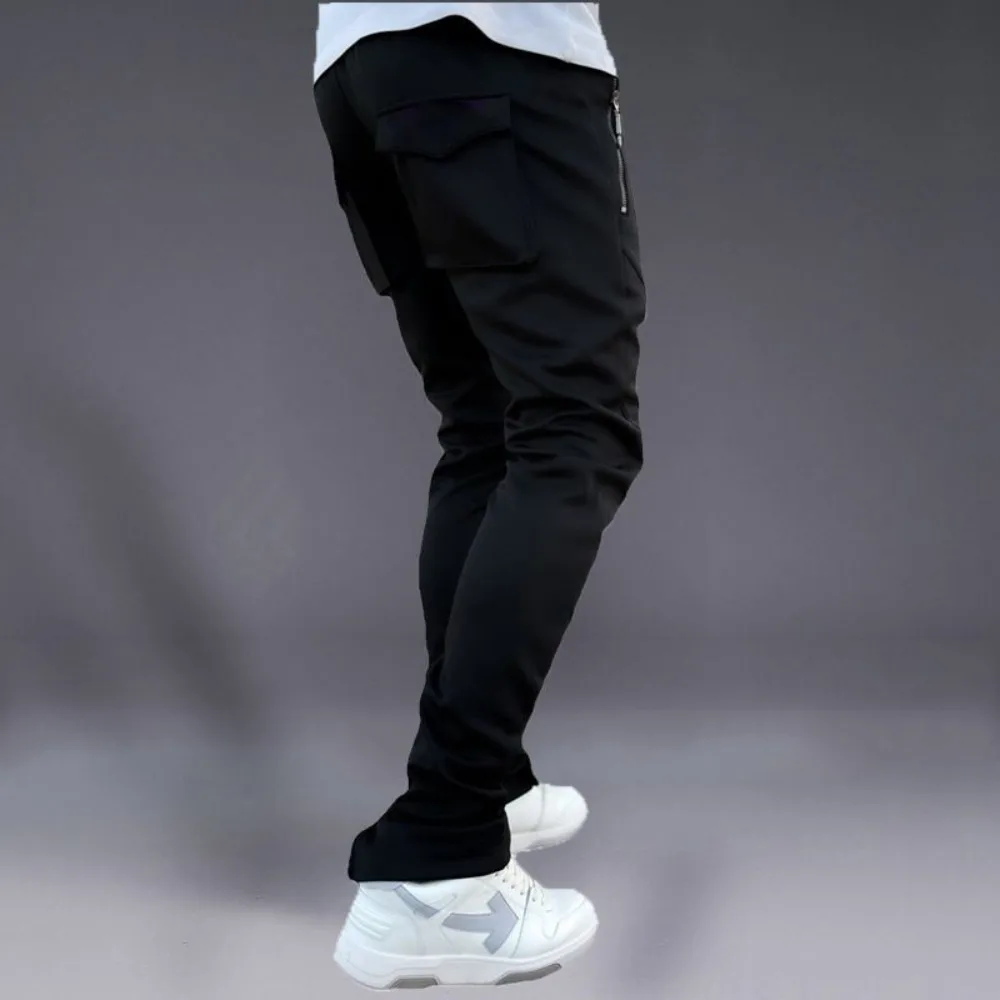 Sports Pencil Pants Men's Trousers Stretch Quick-drying Pants Slim-fit Invisible Open Crotch Outdoor Sex Casual Imitation Denim