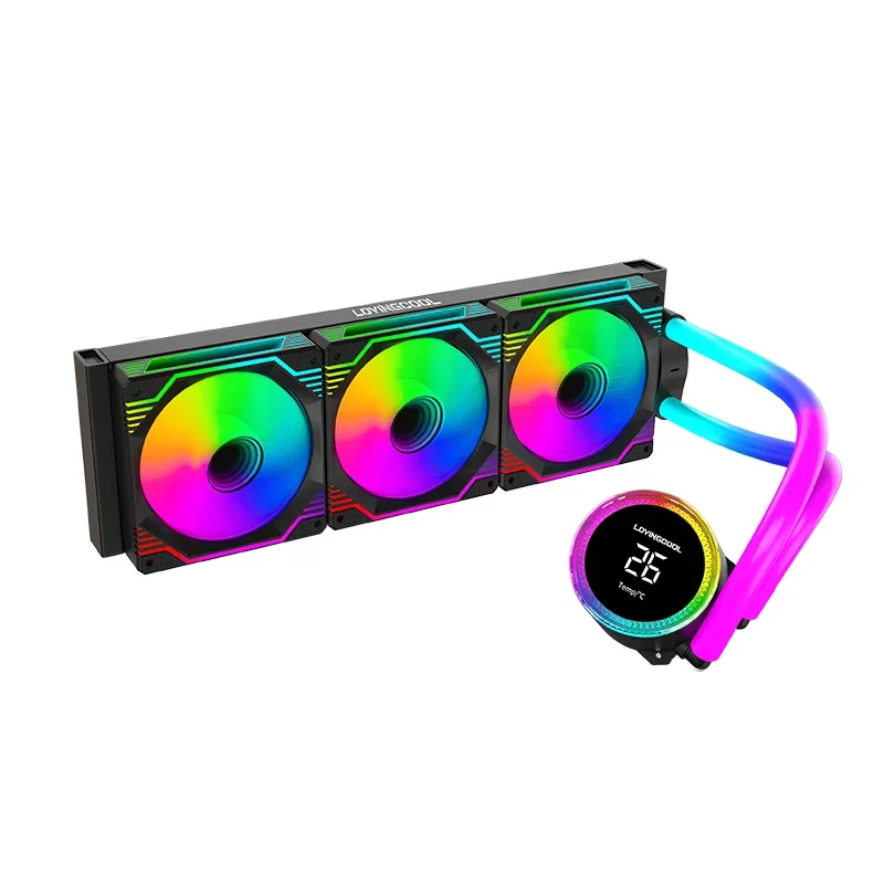 

New 360mm CPU Water Cooling With 5V ARGB Fan Strong Water Cooler For Gaming Computer ATX Case Towers LED Liquid Cooler For CPU