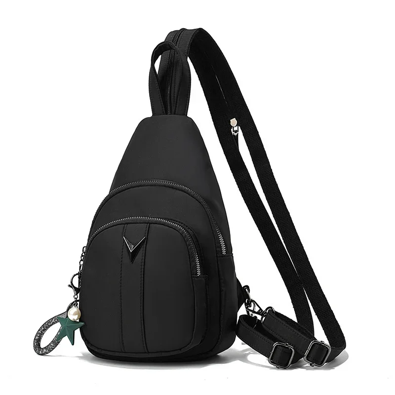 TRAVEASY Brand Sling Chest Bag Women Nylon Fashionable Fanny Pack Shoulder Bags for Women Chest Waist Pack Travel Crossbody Bags