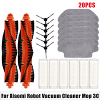 For Xiaomi Mijia 3C B106CN Replacement Robot Vacuum Mop Spare Parts Main Brush Side Brush Hepa Filter Accessories