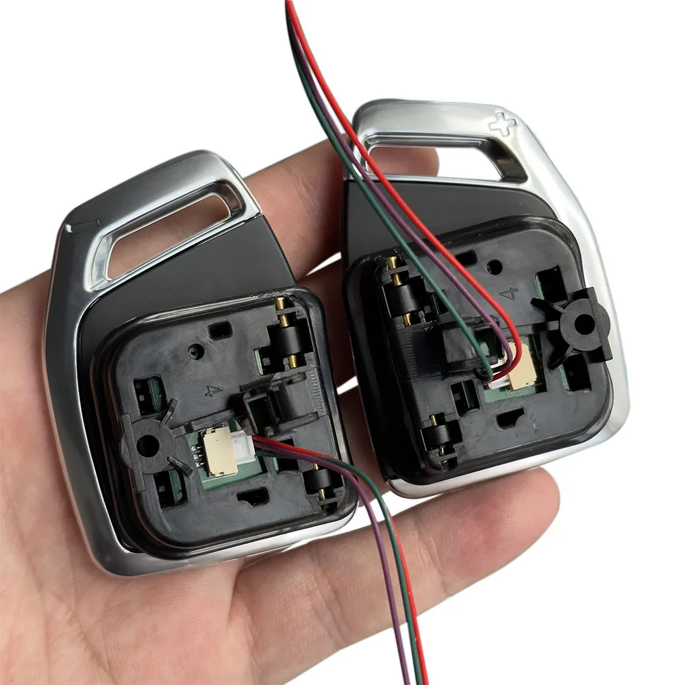 

Подходит для Audi A4 B9, аксессуары для сборки лопастей переключения передач на руле, гальванические полые лопасти переключения передач