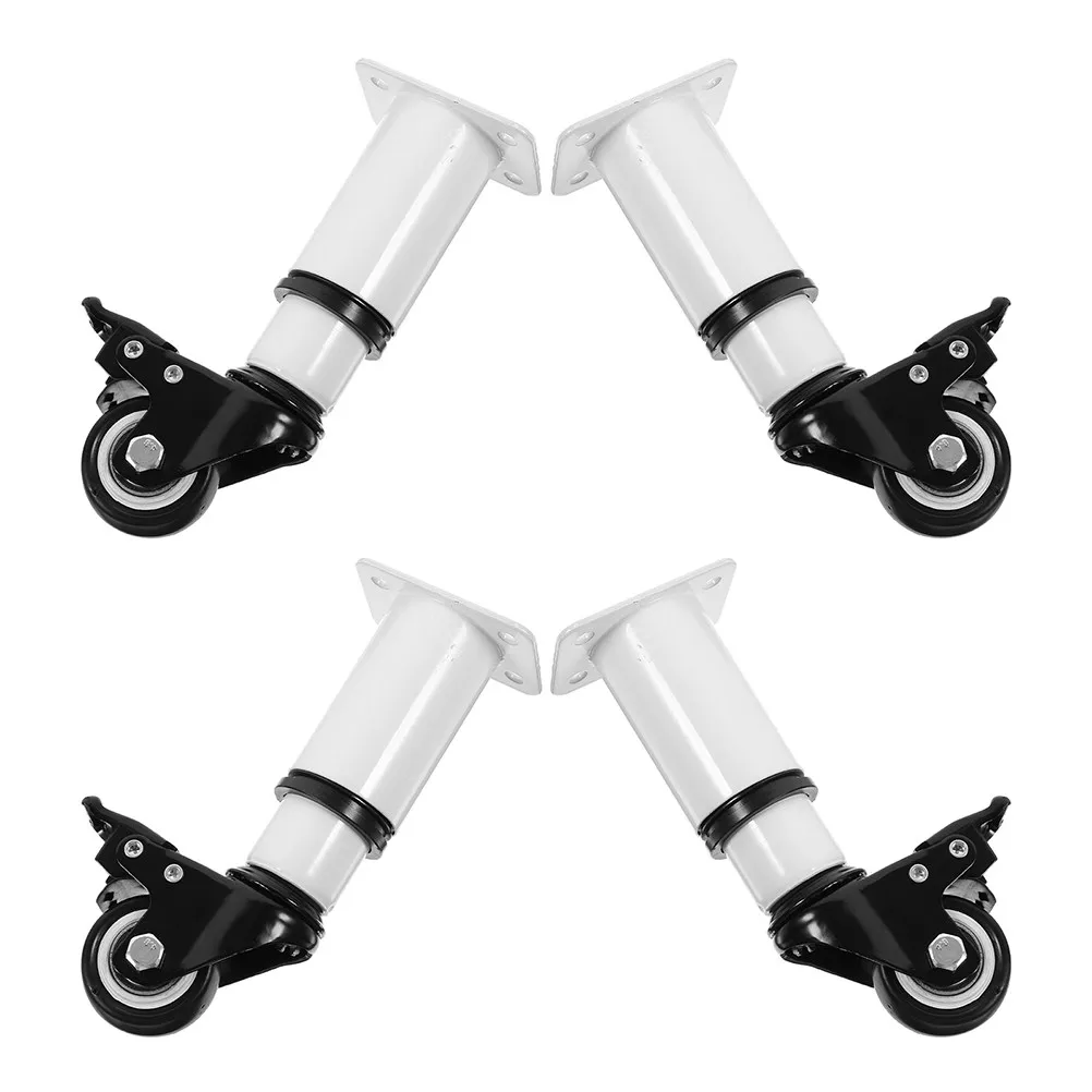 Swivel Caster Wheels 4 Pack Metal Casters for Coffee Tables Slim Leg Furniture and Easy Moving