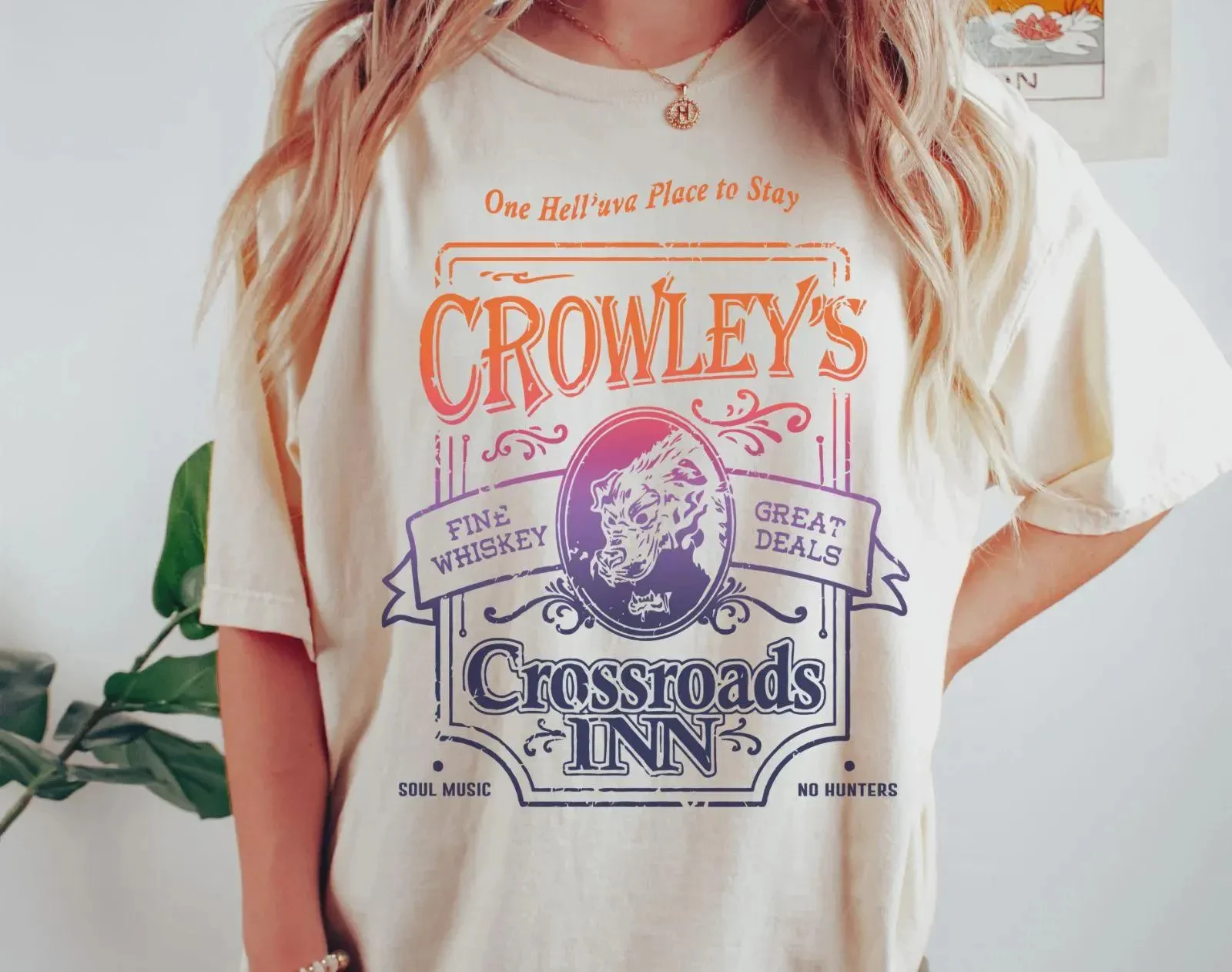 2026 Summer Retro Women's Supernatural  T-Shirt Unisex Cotton and Breathable Short Sleeve Oversized Loose Casual