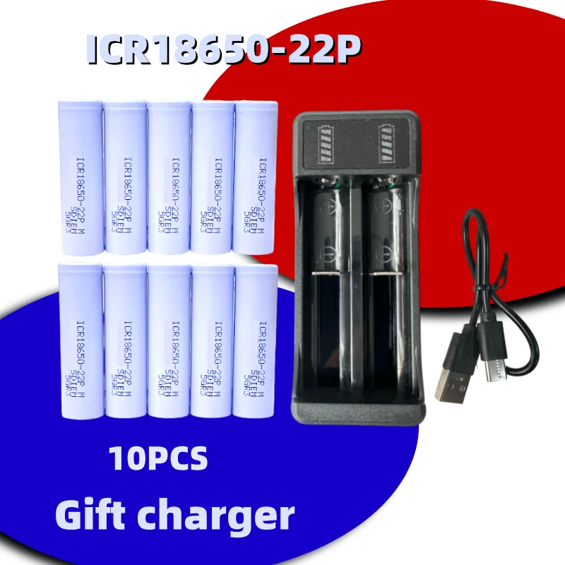 

Free shipping with a charger included 22P LI-ION 3.7V3000MAH+charger rechargeable battery for screwdriver to 35E 18650 battery