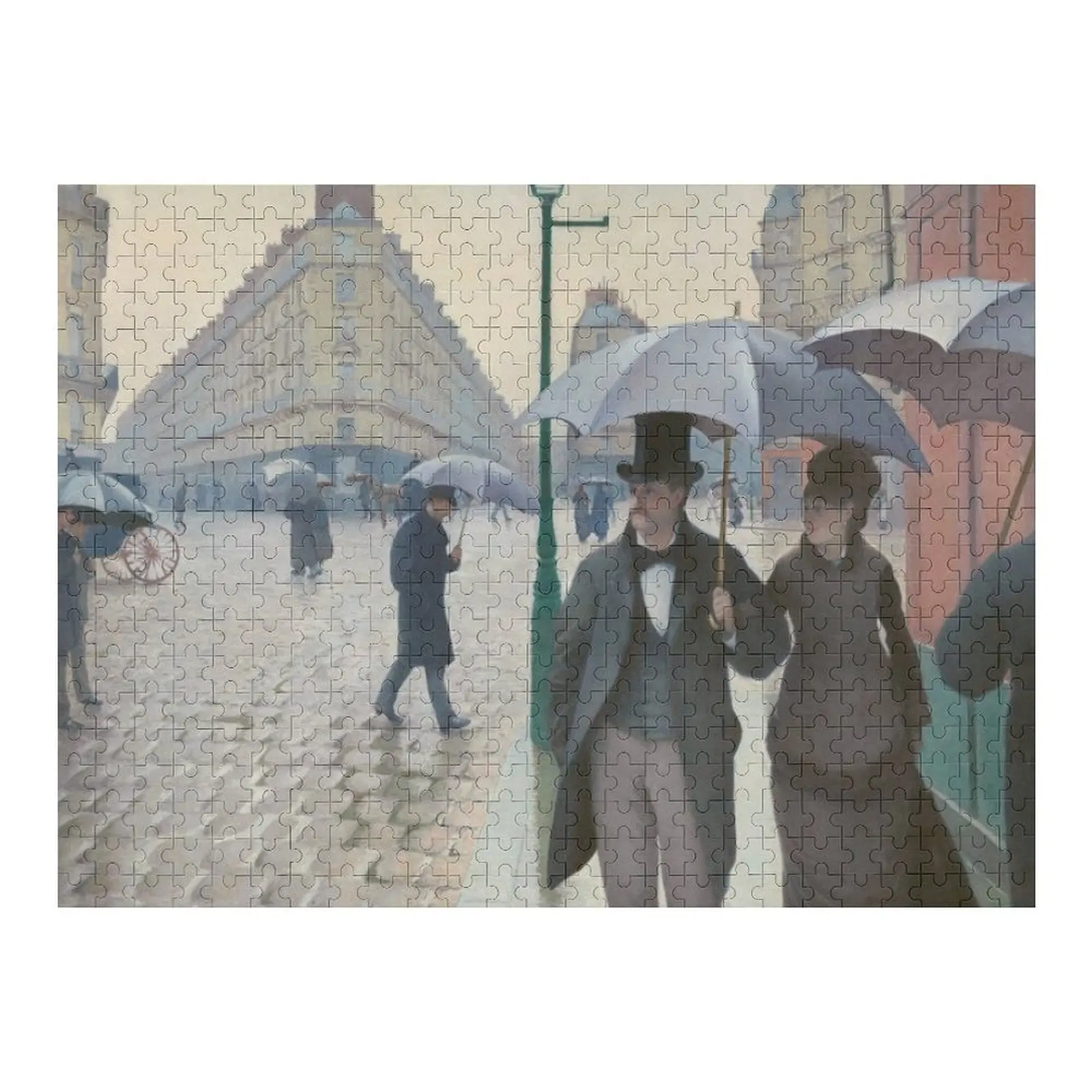 

Fine Art: Gustave Caillebotte - Парижская улица в дождливой погоде Пазл Персонализированный подарок Пазл для свадьбы