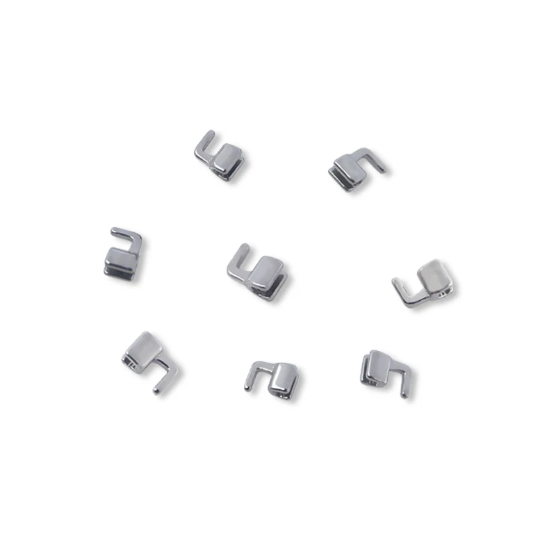 10pcs Dental Orthodontic Crimpable Hooks Cross Tube Long/Short/Stop Type Fixed on ArchWires