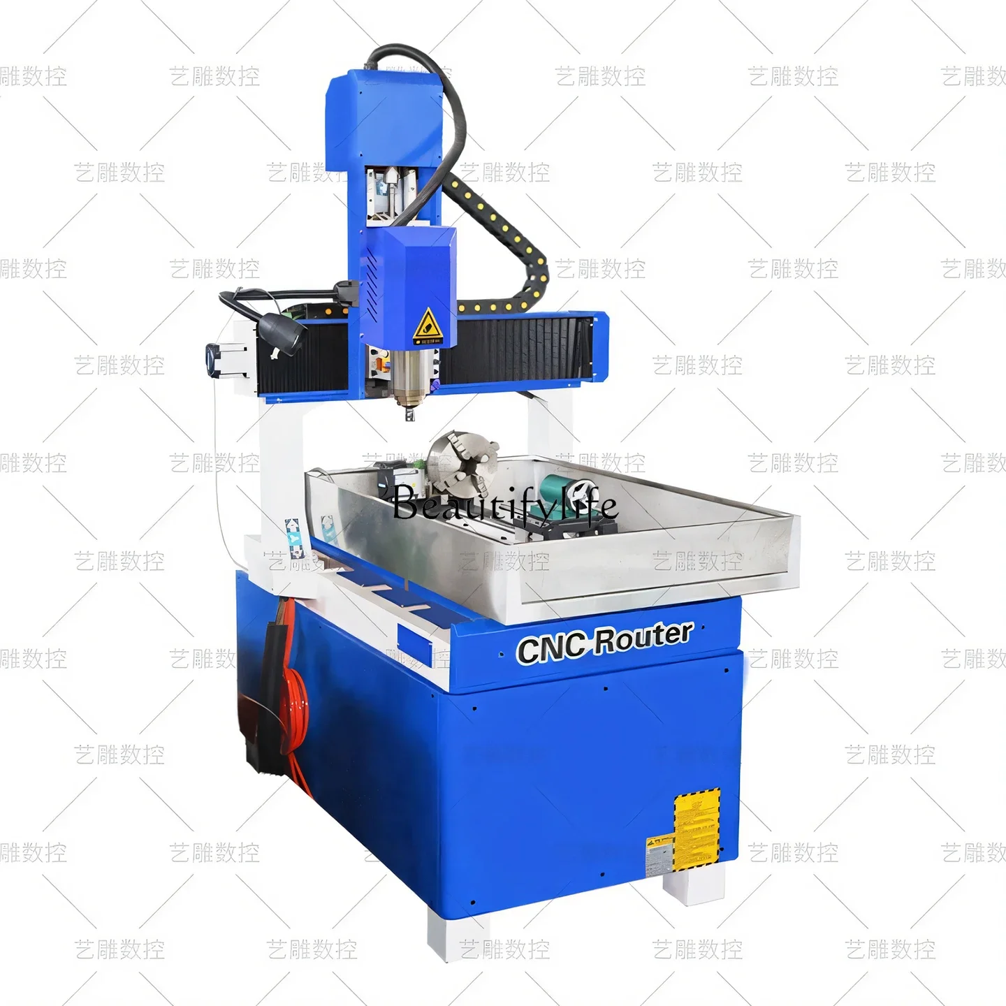 

2 Automatic small desktop jade mold metal multi-functional woodworking 6090 engraving and milling machine