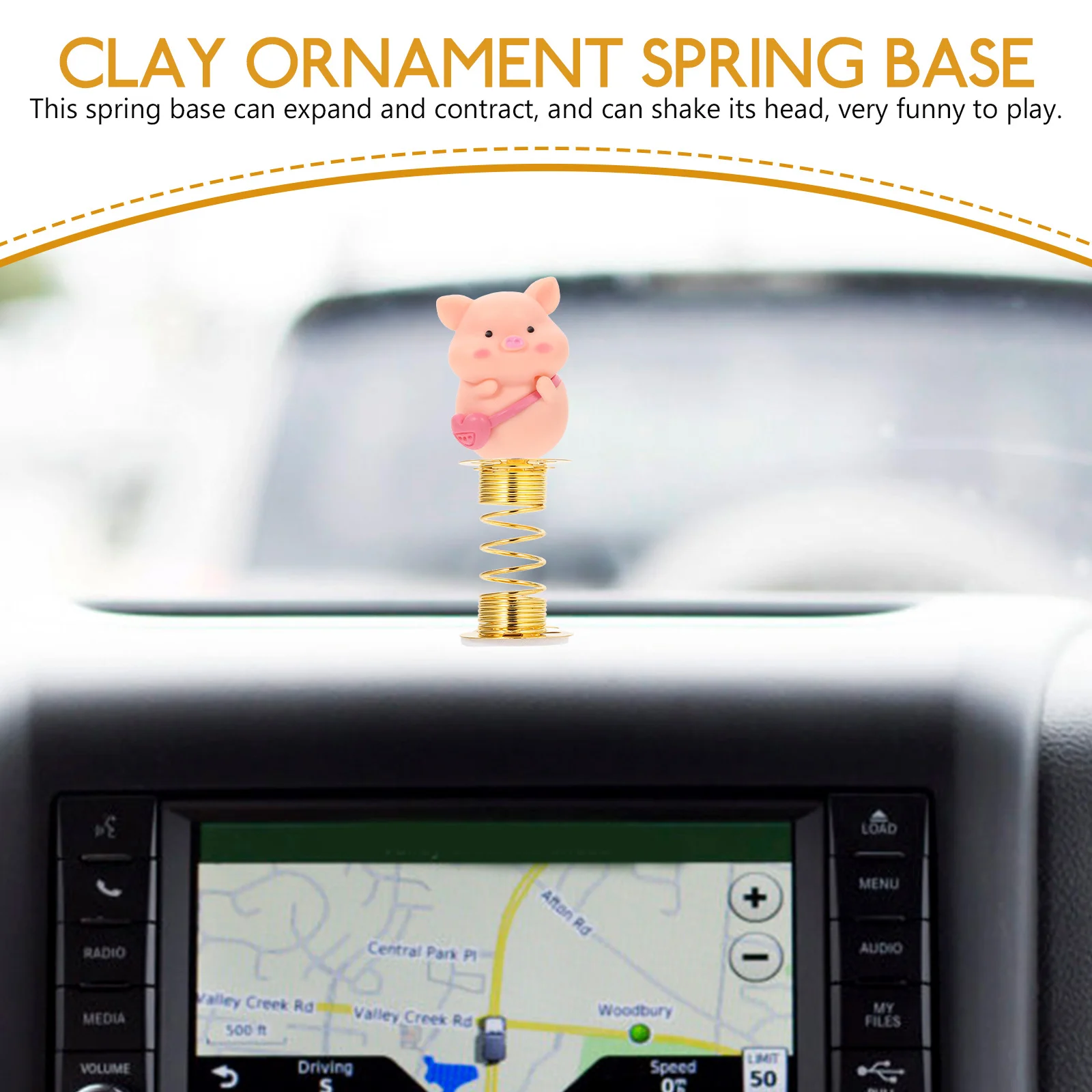 ฐานติดตั้งแบบยืดหดได้ 12 ชิ้น สำหรับตุ๊กตาแมวกวัก ติดตั้งบนคอนโซลรถยนต์ ฐานตุ๊กตาส่ายหัว