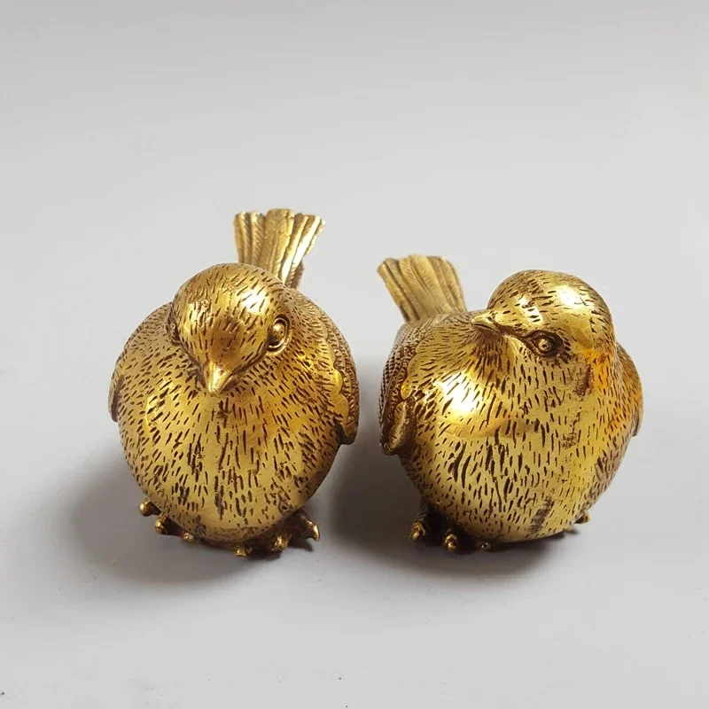 

Creative Brass Animal-shaped Tabletop Ornament Handicraft Pure Copper Sparrow Bird Small Sparrow Ornament Home Decoration Gift