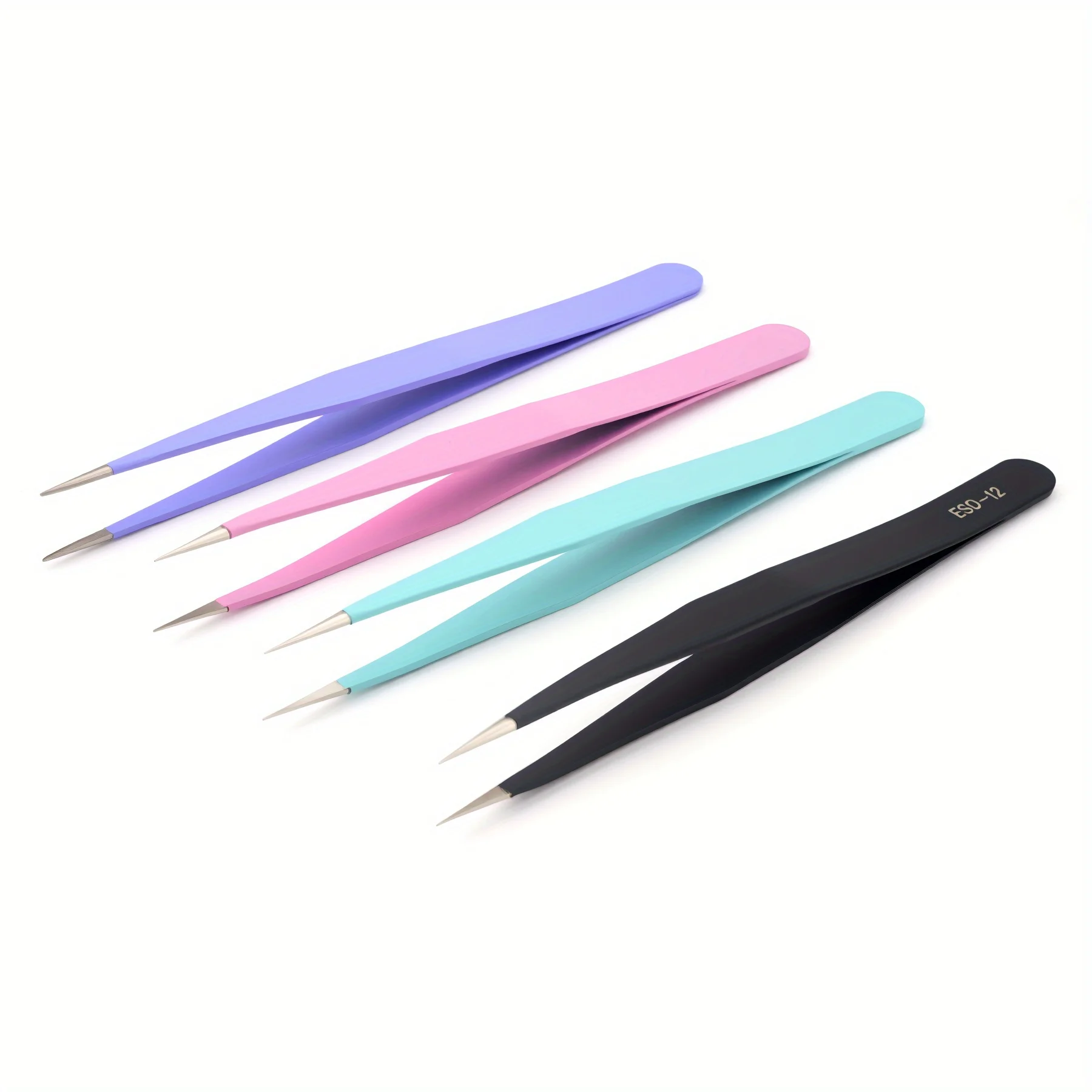 Stainless Steel Tweezers Scrapbook Sticker Tape Picking Straight Head Elbow Tweezers DIY Junk Journal Album Crafts Supplies
