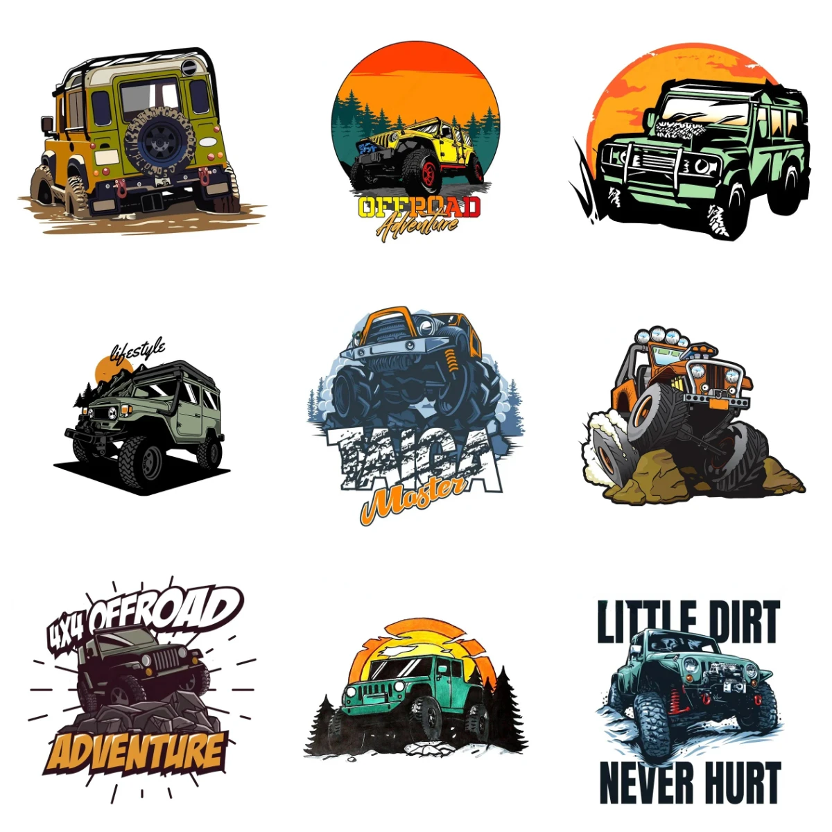 Durable Off Road Car Stickers 15CM Vinyl Decals for Motorcycle Bumper Window