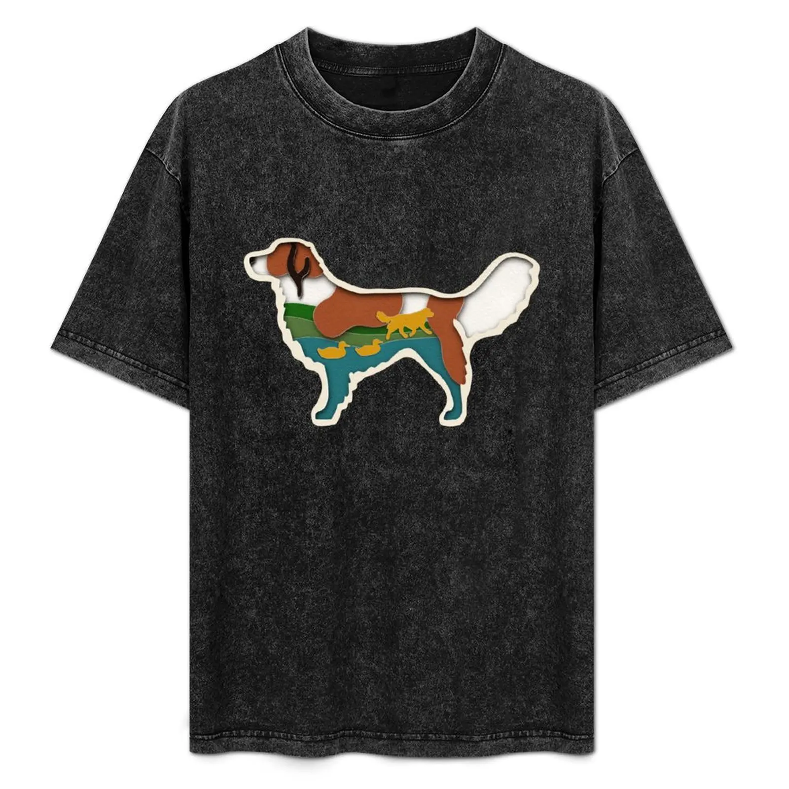 

Kooikerhondje Cut Paper Design T-Shirt cute clothes custom t shirt anime figures mens graphic t-shirts