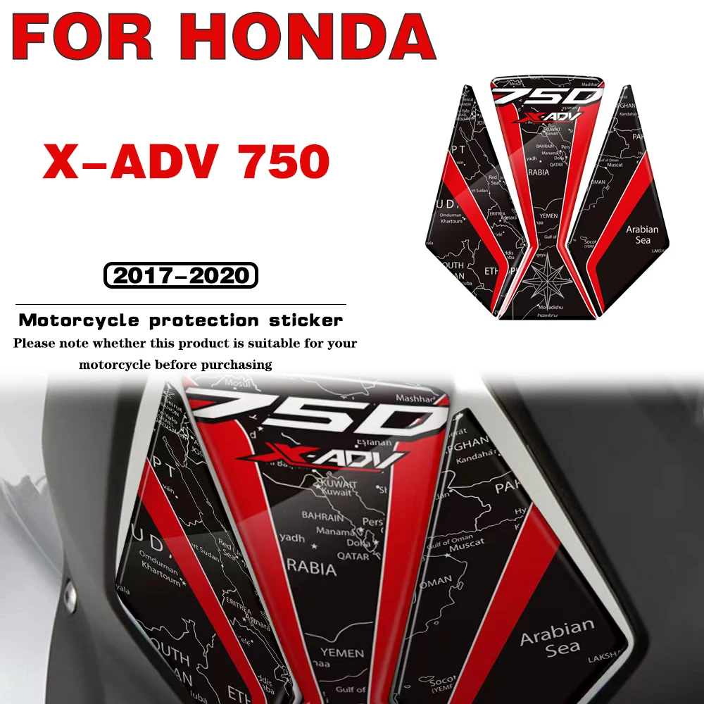 

For HONDA X-ADV 750 2017 2018 2019 2020 Motorcycle accessories 3D Resin Gas Tank Pad Protection Sticker decal