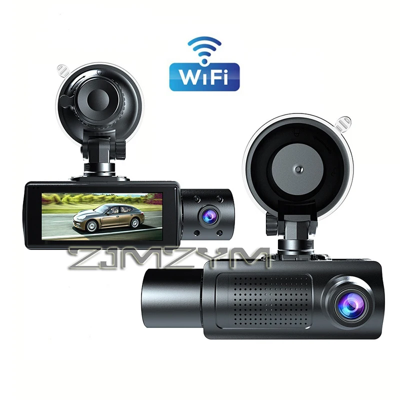 2/3 Lens Dash Cam Motion Detection HD 1080P Car Camcorder Rear View Camera Parking Monitor G-Sensor Night Vision Cycle Recording