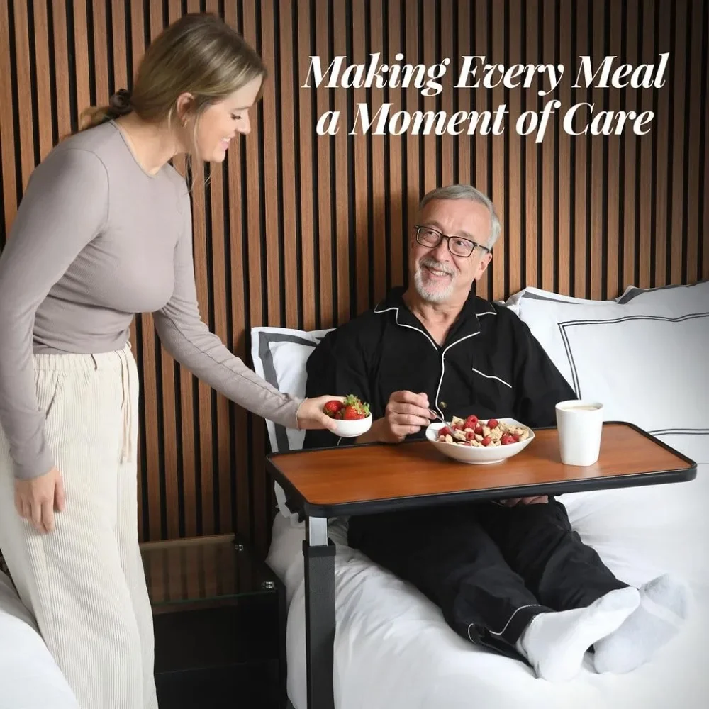 أفضل أثاث الحدائق - طاولة بجانب السرير فوق السرير قابلة للتعديل مع مكتب سرير بعجلات فوق السرير مع طاولة مستشفى بعجلات للمستشفى