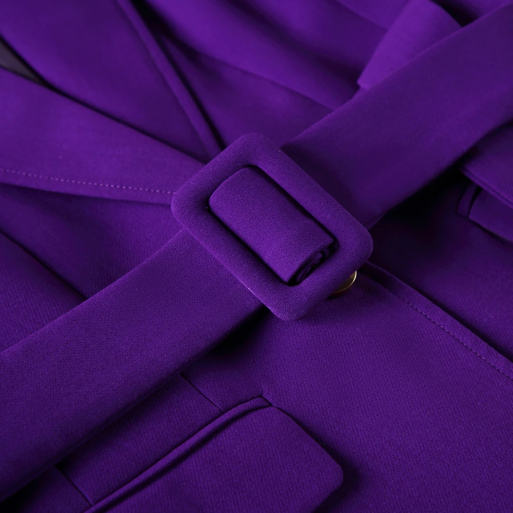Purple Casual Suit Business Jacket and Trousers Fashion Business Office Suit Jacket Suit Trousers Suit Women