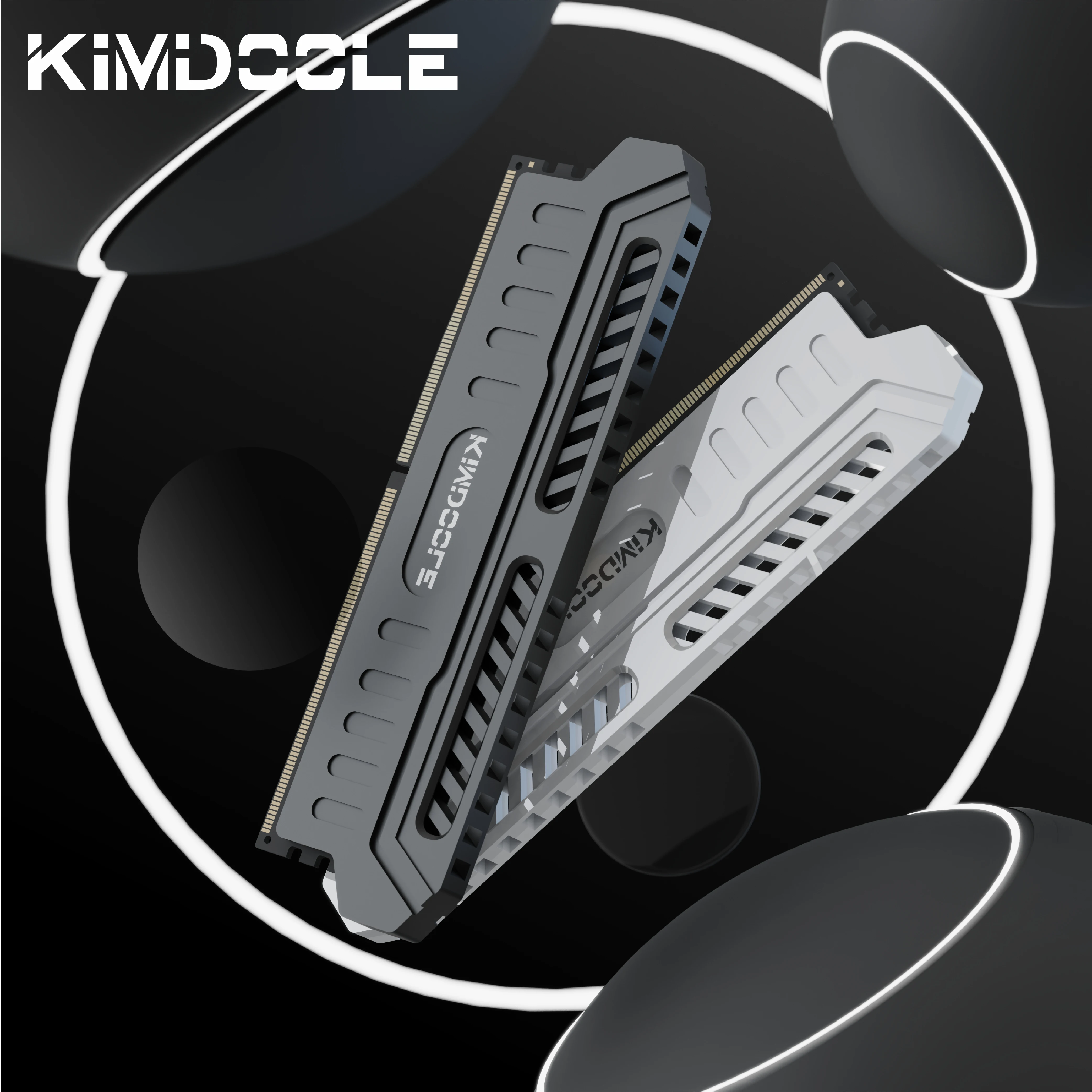 Kimdoole DDR4/DDR5 Aluminum Alloy Memory RAM Cooler Cooling Heatsink Cooling Vest for PC RAM PC Game Overclock Cooler For Ram